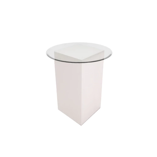 Stevelia Round Glass Top High Cocktail Table 