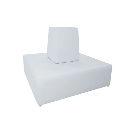 Valeria Square White Sofa