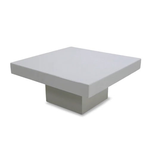 Melanie Wooden Square White Coffee Table 
